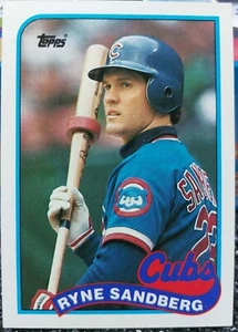 Ryne Sandberg 1989 Topps #360 Chicago Cubs Baseball Card Nr Mint - Picture 1 of 2