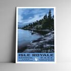 Isle Royale National Park Travel Poster / Postcard Michigan USA Multiple Sizes