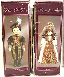 Romeo & Juliet "16 Doll Figures w/Stands 1991 House of Lloyd Original Box Sweet! - Picture 1 of 5