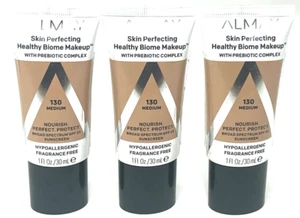(3) Almay Skin Perfecting Healthy Biome Makeup Sealed 130 - Medium Exp: 9/2025 - Picture 1 of 3