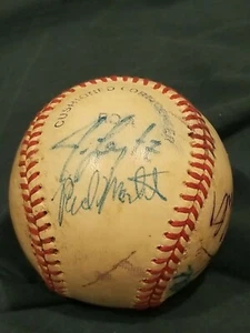 Jim leyritz and others signed baseball autographed auto ball al American league - Picture 1 of 3