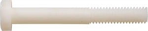 Perno hexagonal de nailon de 3 pulgadas The Hillman Group 59420 1/4-20 X, paquete de 8, blanco - Imagen 1 de 12