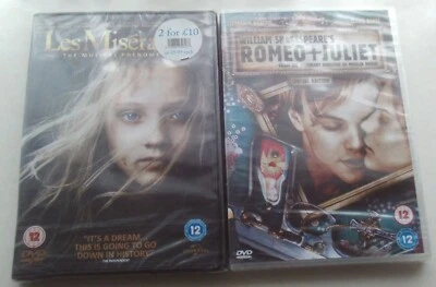 Romeo And Juliet / Les Miserables - 2 x DVD NEW & SEALED - Image 1 of 2