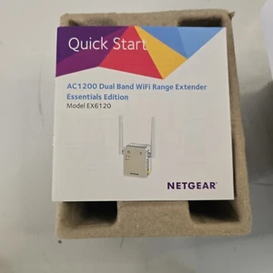Netgear EX6120 White Dual Band 1200Mbps High Power AC1200 WiFi Range Extender - Picture 1 of 7