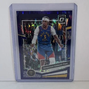 KENTAVIOUS CALDWELL-POPE 2023-24 Donruss Optic Purple Shock Prizm DENVER NUGGETS - Picture 1 of 2