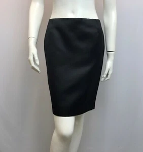 FALDA CHADO RALPH RUCCI 100% SEDA NEGRA TIRO BAJO EXCELENTE ESTADO TALLA 8 - Imagen 1 de 5