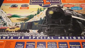 LIONEL santa fe  6-21989 O27 Scale Steam Freight Train Set Tested All Original - Picture 1 of 19