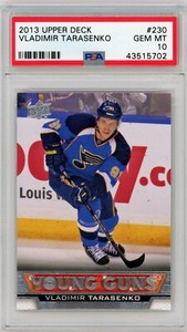 2013 Upper Deck Vladimir Tarasenko Young Guns #230 PSA 10