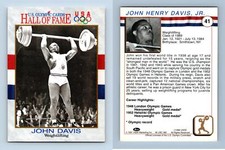 John Henry Davis, Jr. #41 U.S Olympic Hall Of Fame 1991 Impel Trading Card