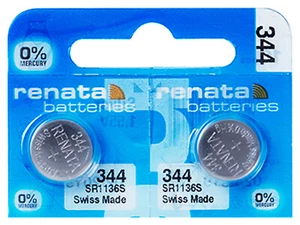 2 x Renata 344 Batteria Orologio per Bulova Accutron 218 219 224 230 SR1136SW - Imagen 1 de 1