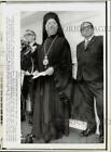 1974 Press Photo Archbishop Makarios at press conference in New York - hpw27128
