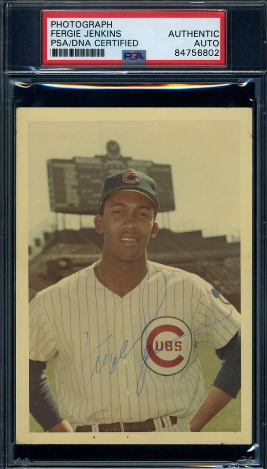 Fergie Jenkins PSA DNA Signed Original 1960`s Photo Autograph Cubs - Image 1 of 1