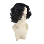 Women Short Curly Hair Full Wavy Resistant Wig for Cosplay Daily Party Dress