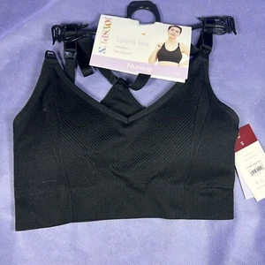 Joyspun Black Maternity Yoga Back Wire-Free Nursing Bra Seamless Sz Small VV - Picture 1 of 5
