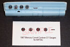 1967 MERCURY COMET CYCLONE GT GAUGE FACES pour kits AMT échelle 1/25 -- PLS LIRE DESC