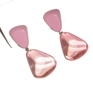 Sobral Classicos Duplo Sentido Pastell rosa Perlen künstlerisch hergestellte Pfostenohrringe - Bild 1 von 8