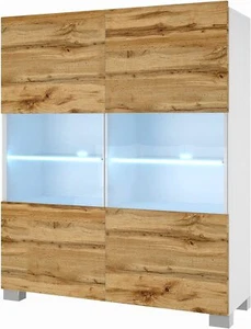 BELINI Kommode Sideboard Wohnzimmer Schlafzimmer Schrank Hochschrank mit LED-Leu - Bild 1 von 37