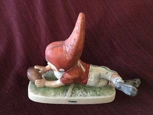 Porcelain GOEBEL "TOMMY" Gnome Figurine Football Player Made in West Germany - Picture 1 of 6