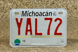Targa targa moto Messico # YAL72 non emessa scaduta 3 anni Michoacán - Foto 1 di 6