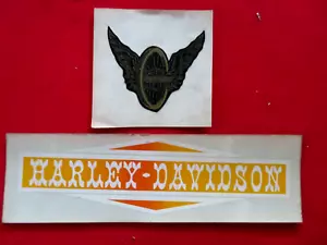 (2) VINTAGE ~ HARLEY DAVIDSON ~ ABZIEHBILDER - Bild 1 von 5