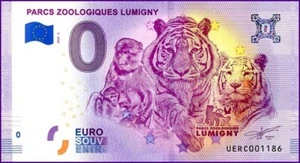 UERC / PARCS ZOOLOGIQUES LUMIGNY / BILLET 0 € / NULL EURO-SCHEIN / 0 € 2020-2 - Picture 1 of 1