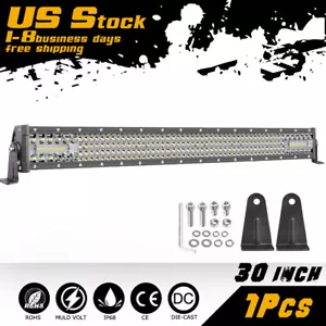 30Inch LED Work Light Bar Combo Offroad Driving Lamp Truck ATV 4WD Chevy 28/32" - Picture 1 of 58
