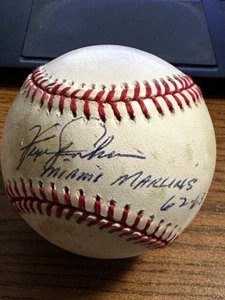 FERGIE JENKINS 6 SIGNED AUTOGRAPHED ONL BASEBALL! Cubs! Miami Marlins! - Picture 1 of 2