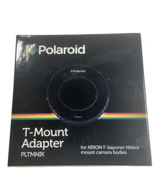 Polaroid T-Mount Adapter PLTMNIK for NIKON F-bayonet Nikkor Mount Camera Bodies - Image 1 of 3