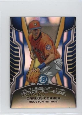 2014 Bowman Draft Blue Refractor /99 Carlos Correa #CC - Image 1 of 2