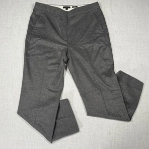 Pantalones de vestir J.CREW Kate para mujer 14 gris mezcla de lana formal calce recto BK258 - Imagen 1 de 9