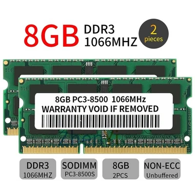16GB 2X 8GB SODIMM For iMac Late 2009 DDR3 PC3-8500 A1311 MB950LL/A Memory Ram - Image 1 of 4