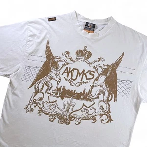 Vtg Y2K Akademiks Jeanius AKDMKS Tee Thrashed Cyber Gothic Affliction Tapout XXL - Picture 1 of 4