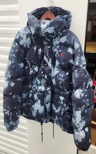 Polo Ralph Lauren Uomo 1XB Tie-Dye Blu Giacca con Cappuccio Grande - Foto 1 di 7