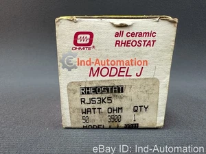 NEW IN BOX Ohmite RJS3K5 Potentiometer: shaft, 3.5kΩ, 50W, 6.35mm - Picture 1 of 4