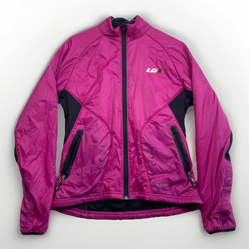 Chaqueta para mujer Louis Garneau Polartec Alpha púrpura/rosa aislante MVT cremallera completa Foto 1 de 4