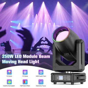 LED Moving Head Light Module Beam Stage Spot Lighting 250W DJ Disco Show DMX - Picture 1 of 16