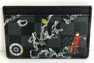 Louis Vuitton Damier Graphite Map Groom Card Holder N60265 - Image 1 of 4