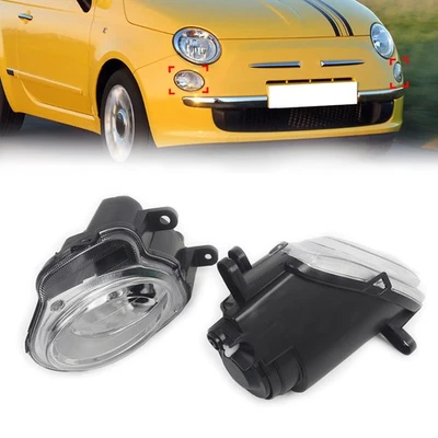 1 Pair Spot Lamp High Beam Light Headlamp For Fiat 500 Hatchback 2008-2015 Foto 1 de 4