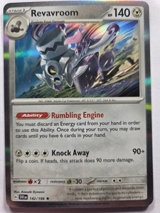 Revavroom 142/198 SVI SV01: Scarlet & Violet Base Set Rare Reverse Holo NM Pokem - Picture 1 of 2