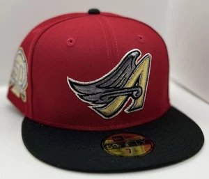 Anaheim Angels 2Tone Metallic Wing A & 50th Anniversary SP New Era 59fifty 7 3/8 - Picture 1 of 16