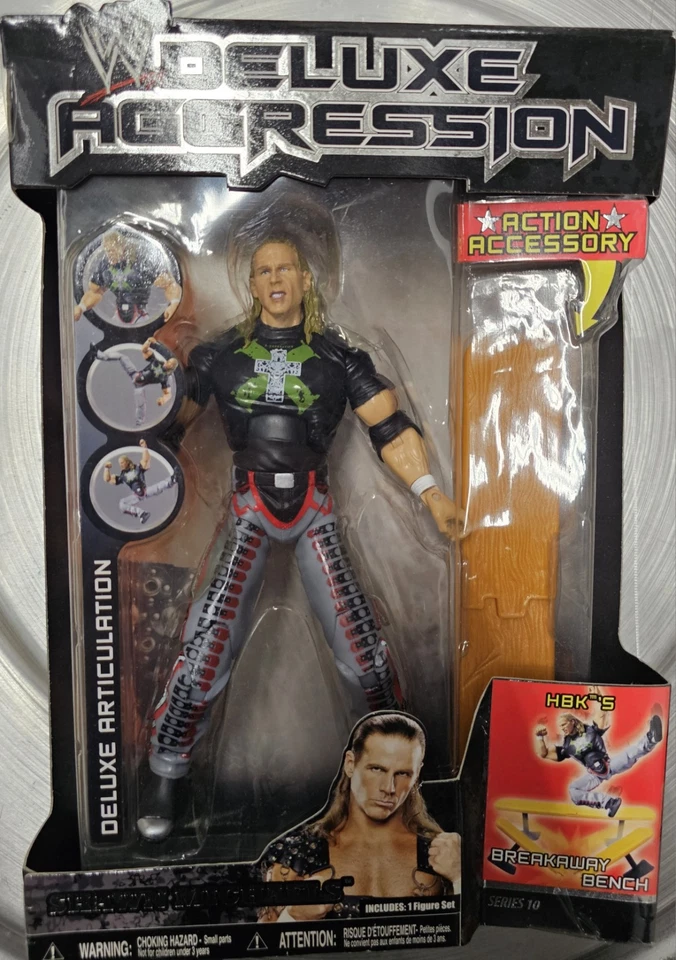 WWE Shawn Michaels Jakks Deluxe Aggression Series 10 Action Figure - Image 1 of 2