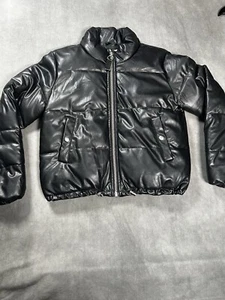 Black Puffer Coat Teenage Girl Size 14 H&M - Picture 1 of 7