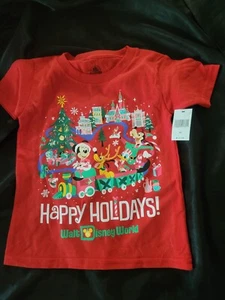 Disney Christmas Boy's T-shirt - Picture 1 of 2