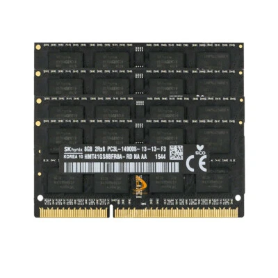 SK Hynix 4x 8GB 2RX8 DDR3L 1866MHz PC3L-14900S 1.35V SODIMM Laptop-Speicher RAM~ - Bild 1 von 4