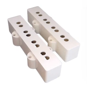 New Set Covers PU Fender Jazz Bass 4 Strings - White - Guitar JBass - Picture 1 of 3