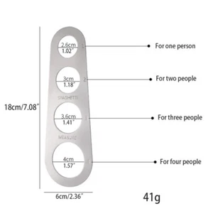 2x Spaghetti Pasta Measure Tool Stainless Steel Health Diet Control Cooking US - Picture 1 of 5