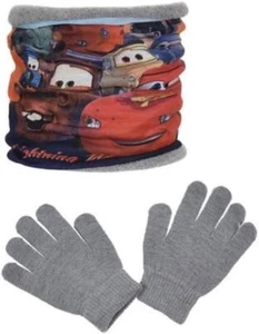 Boys Disney Cars Gloves and Snood Winter 2 piece set PH4238 - Picture 1 of 3
