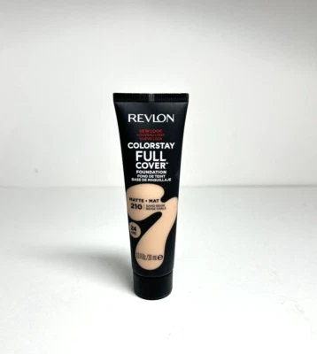 Revlon Colorstay Full Cover Foundation, Matte 210 Sand Beige - 24 Hour Coverage - Image 1 of 4