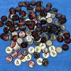 165  Used Beer Bottle Caps Collectors Crafts - Budweiser Guinness