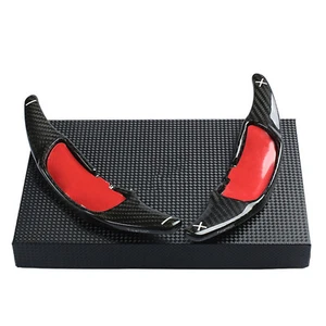 For AMG A45 C63 S65 SL63 2PCS Carbon Fiber Steering Wheel Shift Paddle Extension - Picture 1 of 11